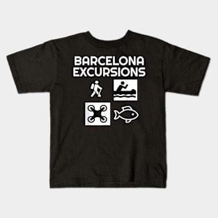 Barcelona Excursions V1 Kids T-Shirt